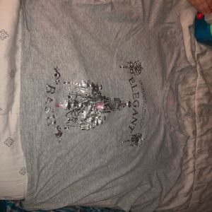 Victoria secret gray crop top